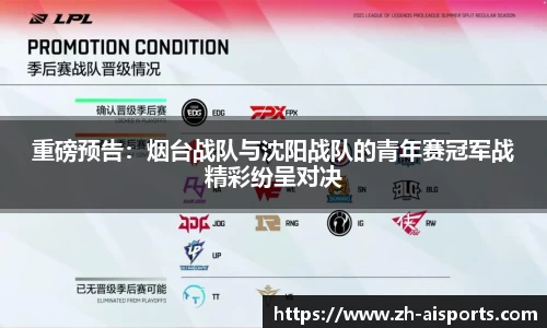 重磅预告：烟台战队与沈阳战队的青年赛冠军战精彩纷呈对决